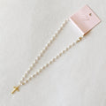 Collar Colgante Cruz con Perlas